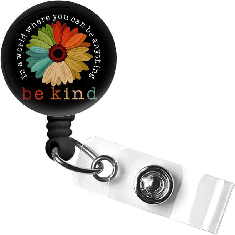 Wholesale ABS Rainbow Retractable Easy Pull Keychain